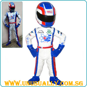 Full Custom 3D Caricature F1 Racer Bobblehead Figurine